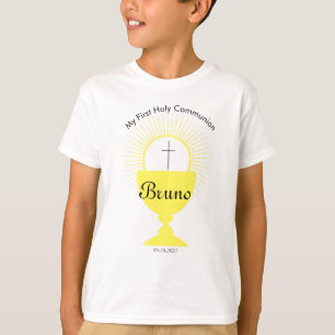 T-shirt garçon de première communion personnalisab