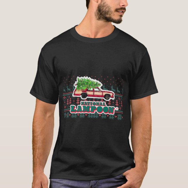 T-shirt garçon de pull moche de Noël National Lampoon Chri (Devant)