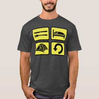 T-shirt garçon de randonnée sauvage quotidienne répétée