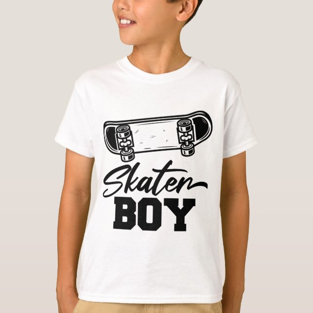 T-shirt garçon de skate (Devant)