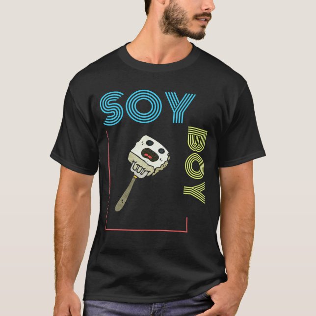 T-shirt Garçon de soja végétalien (Devant)