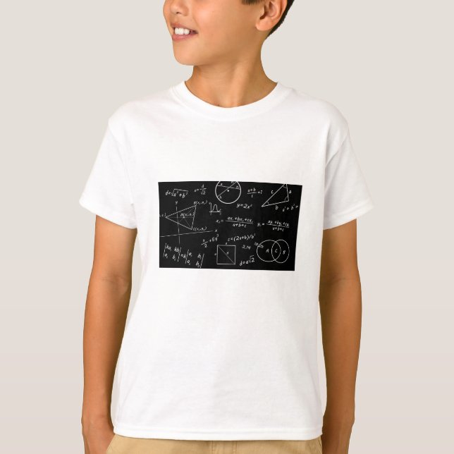 T-shirt Garçon de tableau noir intelligent (Devant)