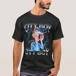 T-shirt Garçon de ville brainrot mème réaction forte drôle