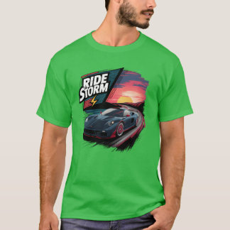 T-shirt Garçon de voiture de course moderne