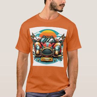 T-shirt Garçon de voiture de sport de dessin animé