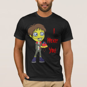 T-shirt Garçon de zombi - coeur d'I vous