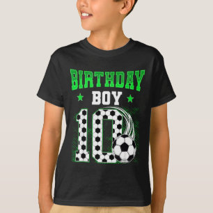T-shirt Garçon drôle 10ème Anniversaire Thème de foot Part
