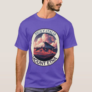 T-shirt Garçon du Mont Etna en Sicile
