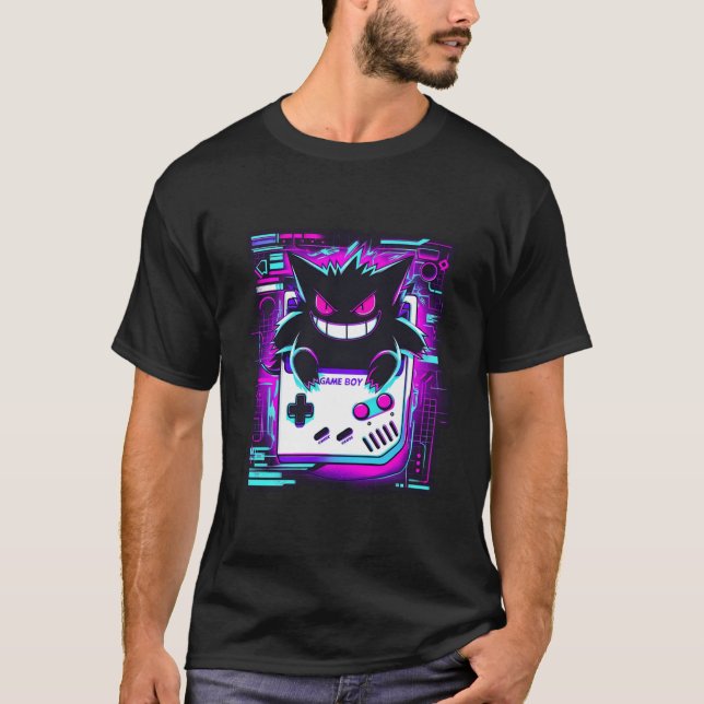 T-shirt Garçon fille effrayant rétro (Devant)