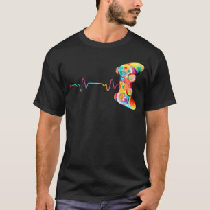 T-shirt Garçon filles amateurs de jeux vidéo battement de