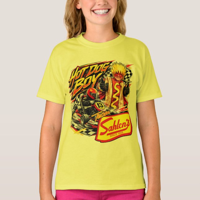 T-shirt Garçon Hot Dog Karter (Devant)