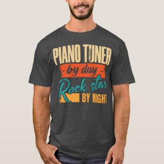 T-shirt Garçon joueur de piano le jour et rock star la nui