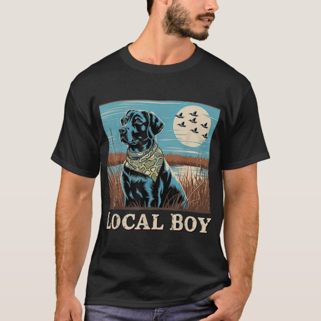 T-shirt Garçon local noir (Devant)