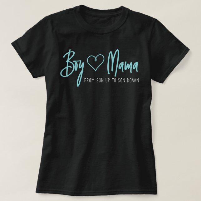 T-shirt Garçon Mama de fils à fils en bas - Maman maman (Design devant)