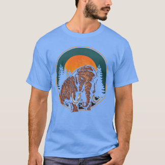 T-shirt Garçon Mammouth Rétro Animal Préhistorique