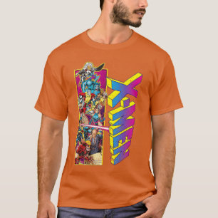 T-shirt Garçon Marvel XMen Retro Comic Group Mashup