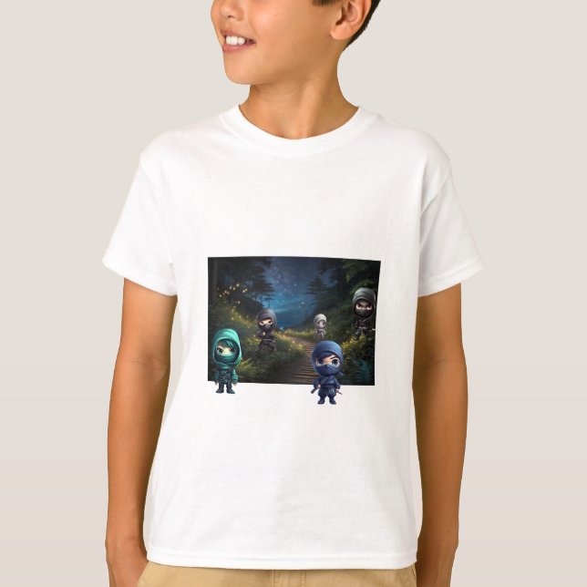 T-shirt Garçon ninja (Devant)