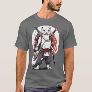 T-shirt Garçon Ninja Samouraï Anime Furet Manga Guerrier