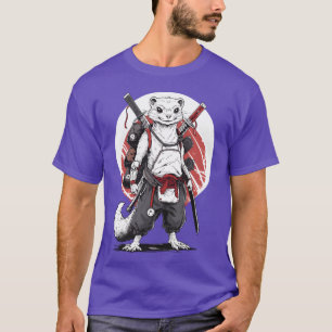 T-shirt Garçon Ninja Samouraï Anime Furet Manga Guerrier