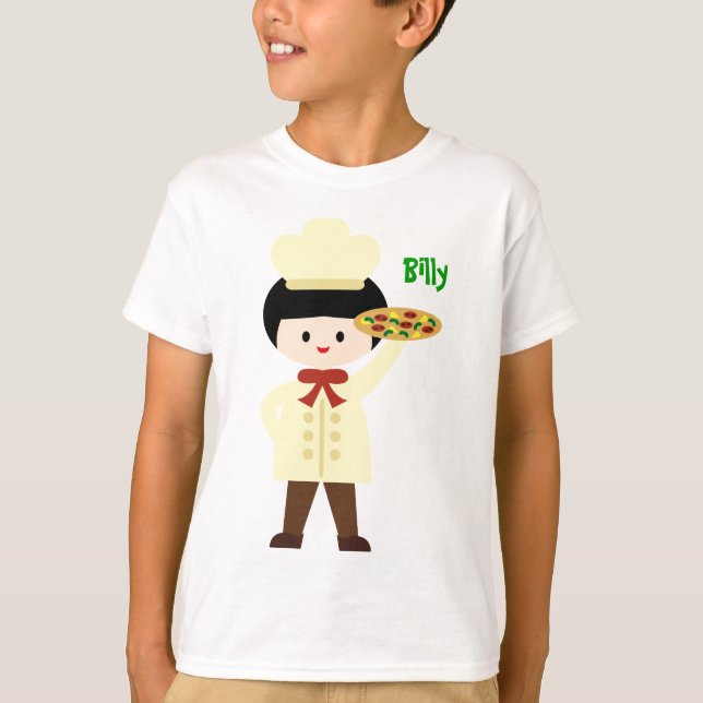 T-shirt Garçon nommé fait sur commande de pièce en t de (Devant)