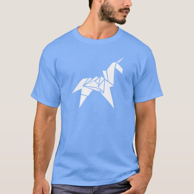 T-shirt Garçon origami licorne (Devant)