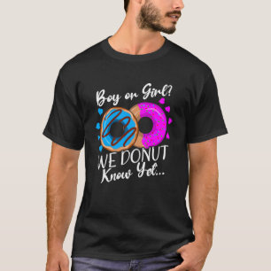 T-shirt Garçon ou fille que nous donnons Connaître le genr