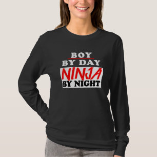 T-shirt Garçon Par Jour - Ninja Par Nuit - Jeu Ninja