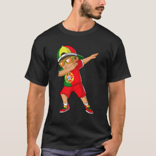 T-shirt Garçon Portugais Danse Dabbing Racines Portugal He