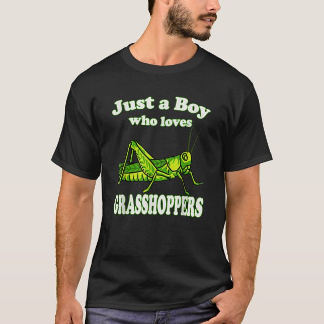 T-shirt Garçon qui aime Grasshoppers Amoureux des animaux  (Devant)