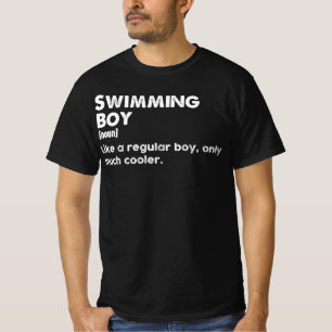 T-shirt Garçon qui Nage Définition Drôle Siwmmer