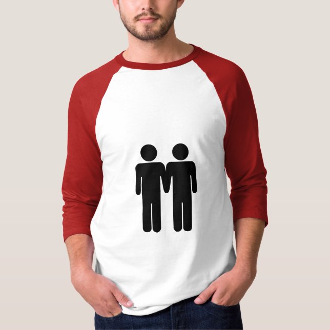 T-shirt Garçon + Raglan de base de douille de garçon 3/4 (Devant)
