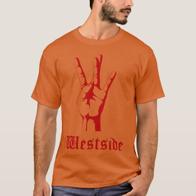 T-shirt Garçon rouge de la côte ouest (Devant)