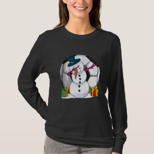 T-shirt Garçon Soccer Ball Dabbing Bonhomme de Neige Noël