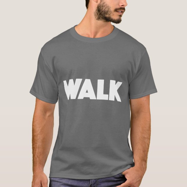 T-shirt Garçon style citation marche (Devant)