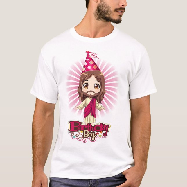 T-shirt Garçon Sun d'anniversaire de Jésus-Christ (Devant)