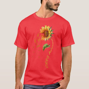 T-shirt garçon tournesol de sensibilisation à la CRPS