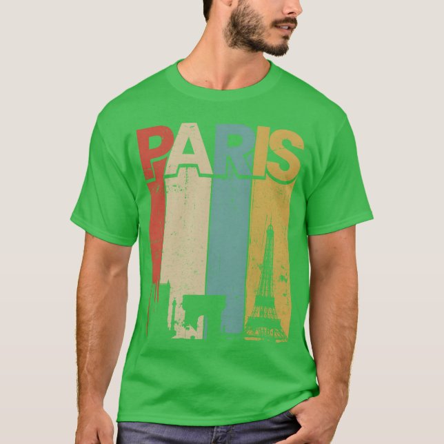 T-shirt Garçon vintage Paris (Devant)