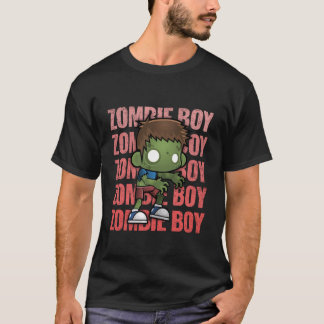 T-shirt Garçon Zombie Mignon Adorable Kawaii Halloween Zom