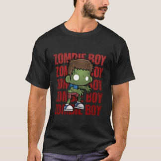 T-shirt Garçon Zombie Mignon Adorable Kawaii Halloween Zom