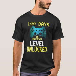 T-shirt Garçons 100 Jours De Jeux Vidéo Gamer Niveau Un