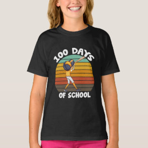 T-shirt Garçons 100 jours d'école pour enfants 100e jour B
