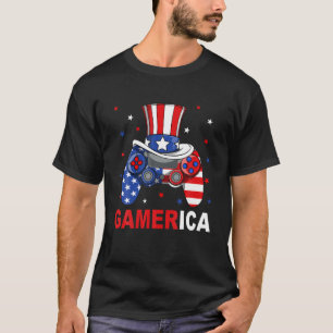 T-shirt Garçons 4 juillet jeu vidéo American Flag Uncle Sa