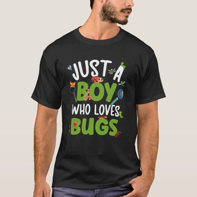 T-shirt Garçons attrape-insectes chasseurs d'insectes enfa (Devant)