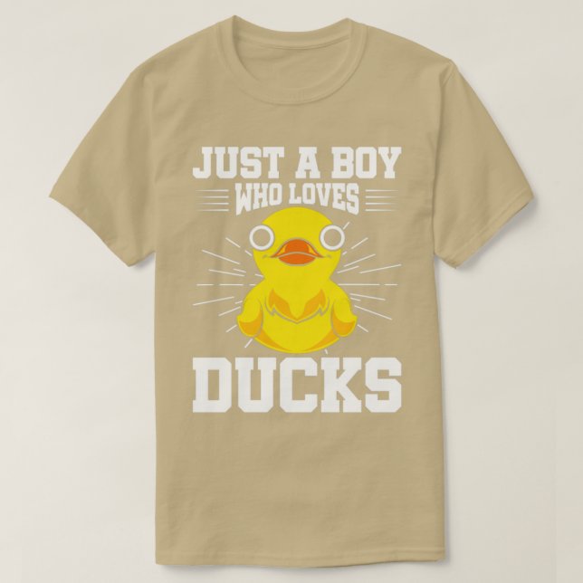T-shirt Garçons Bain Canard Canard Bain Jouet Bain Canard  (Design devant)