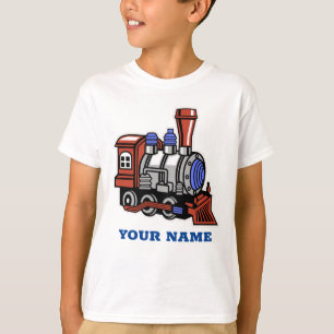 T-shirt Garçons Cadeau de train Nom personnalisable T Chem