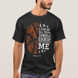 T-shirt Garçons Christian Basketball Bible Versets Hommes 