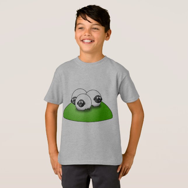 T-shirt garçons Cool Little Alien - Monstre vert d (Devant entier)