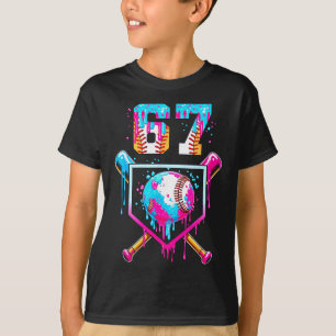 T-shirt Garçons de baseball à la glace qui dégoulinent Fun