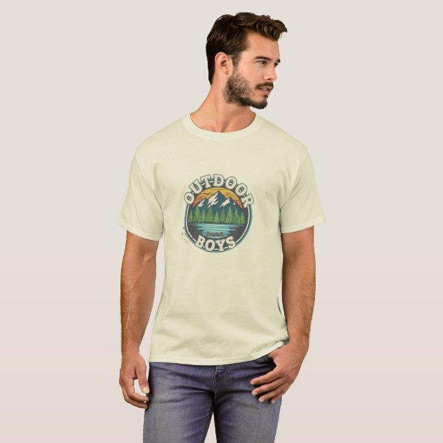 T-shirt Garçons de plein air (Devant entier)