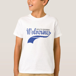 T-shirt Garçons de raglan de base-ball de Wolverines